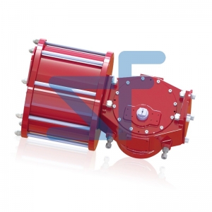 Pneumatic fork actuator